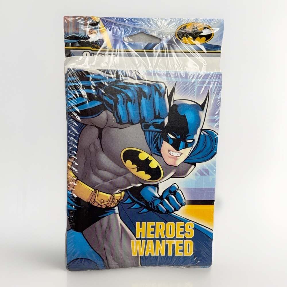 American Greetings Batman Birthday Party Invitations & Thank You Cards 8 Pack